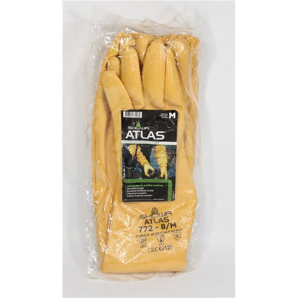 SHOWA  ATLAS RUBBER GLOVES  SIZE MEDIUM