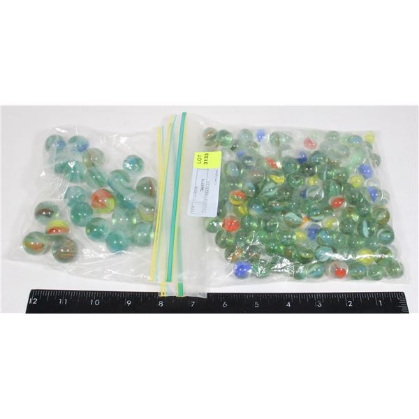 2 BAGS OF MARBLES