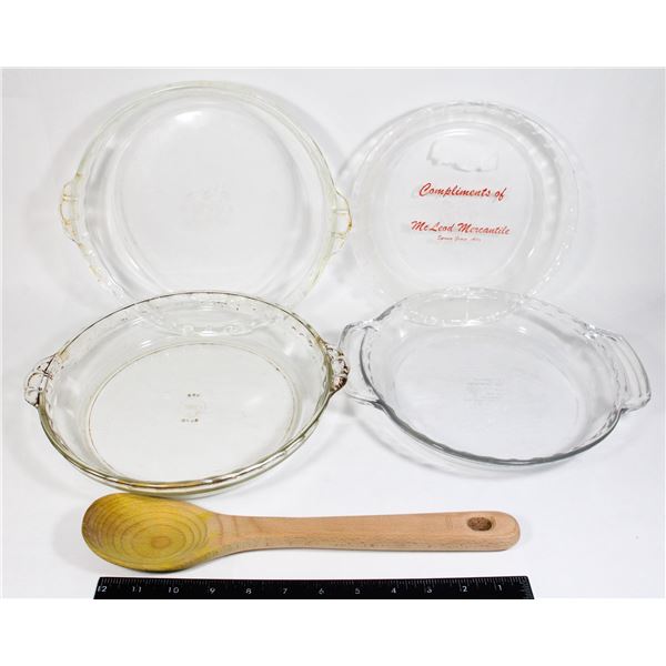 VINTAGE PYREX / ANCHOR OVENWARE / WOOD SPOON