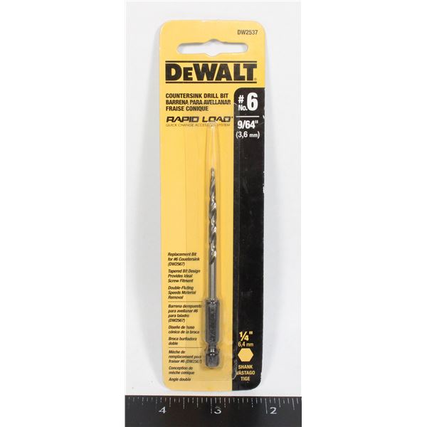 NEW DEWALT NO.#6 REPLACEMENT DRILL BIT