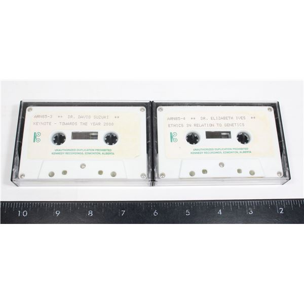 2 TAPES DR.DAVID SUZUKI..