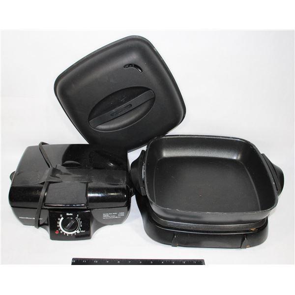 HAMILTON BEACH GRIDDLE AND ELECTRIC FRYING PAN