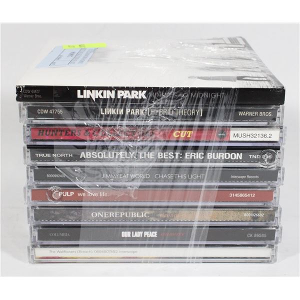 LOT OF ROCK CD'S INCLUDING LINKIN PARK MINUTES TO