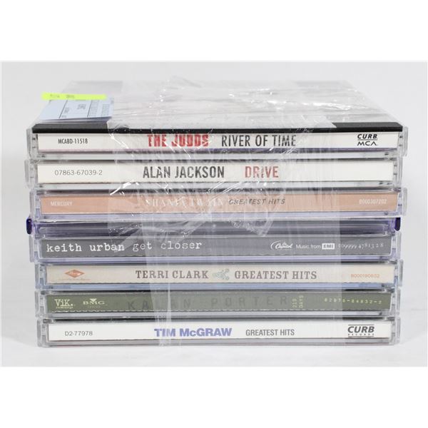 LOT OF COUNTRY CD'S INCLUDING THE JUDDS RIVER OF