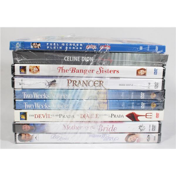 LOT OF NEW DVD'S INCLUDES GREASE FULL SCREEN