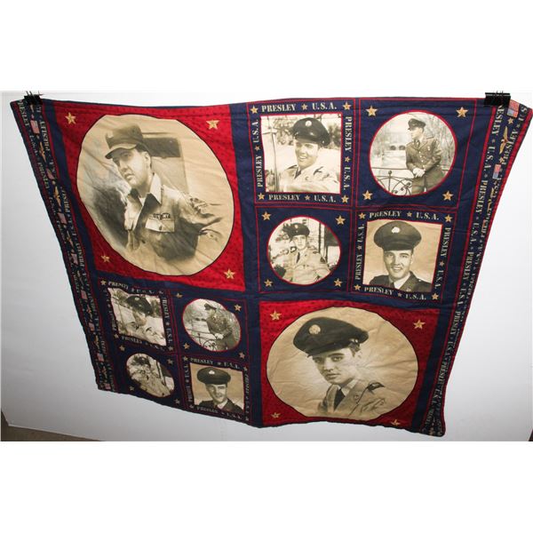 VINTAGE ELVIS MILITARY BLANKET
