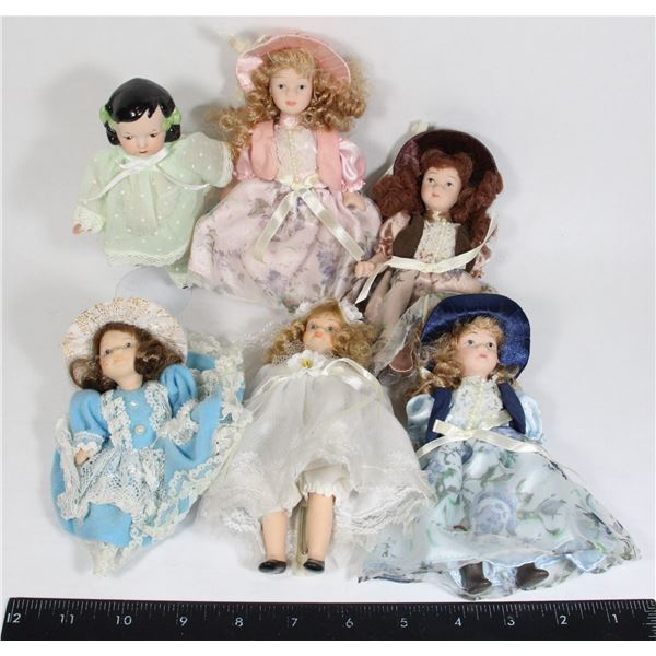 VINTAGE SMALL PORCELAIN DOLLS