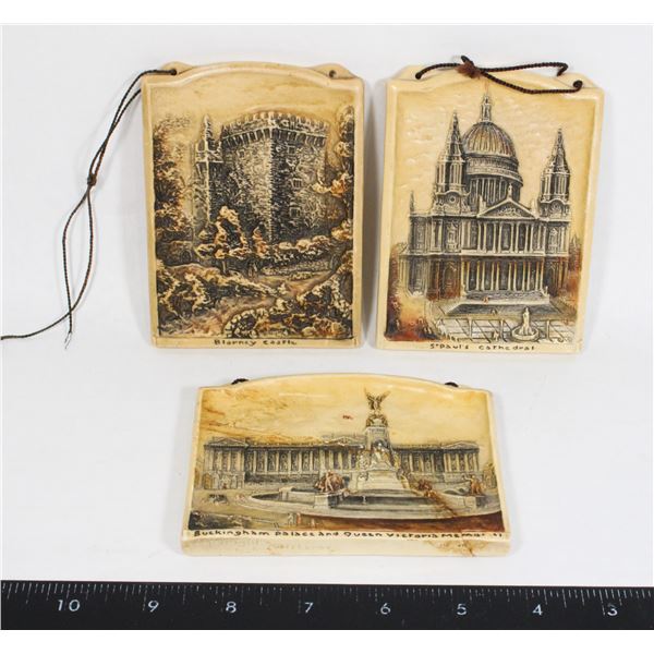 VINTAGE 3 IVOREX WALL PLAQUES