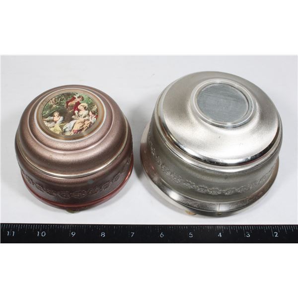 ANTIQUE PAIR MUSIC BOX