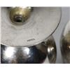 Image 3 : VINTAGE SILVER-PLATED BRASS GOBLETS