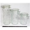 Image 1 : 3 GLASS CONTAINERS