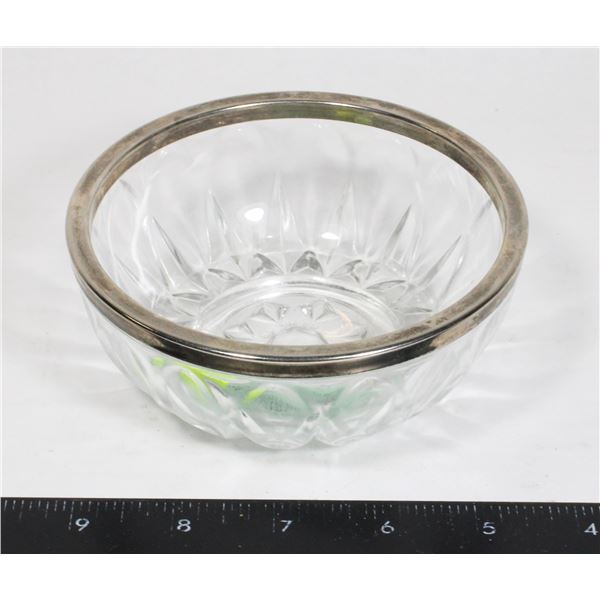 VINTAGE ITALY CUT CRYSTAL BOWL