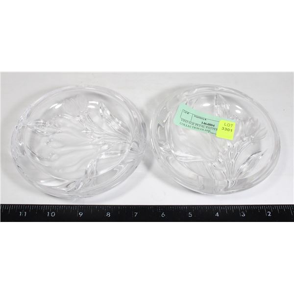 VINTAGE PETAL PATTERN COLLECTION GLASS