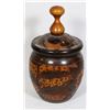 Image 3 : VINTAGE HAND CARVED WOODEN JAR