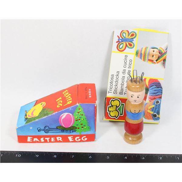 VINTAGE EASTER EGG & KNITTING KIT
