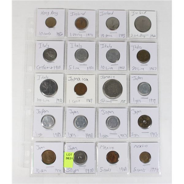 20 COINS 6 COUNTRIES