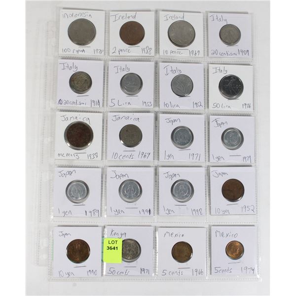 20 COINS 7 COUNTRIES