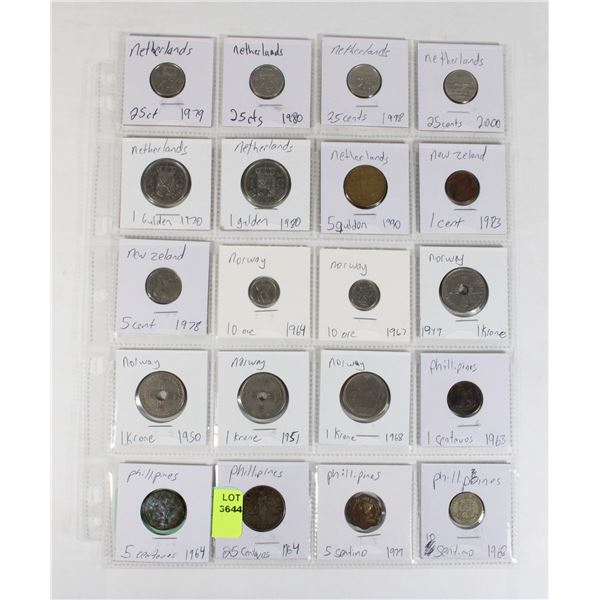 20 COINS 4 COUNTRIES