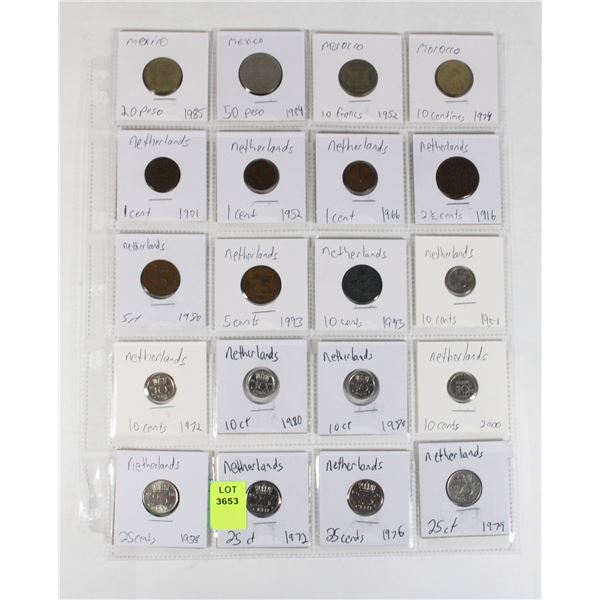 20 COINS 3 COUNTRIES