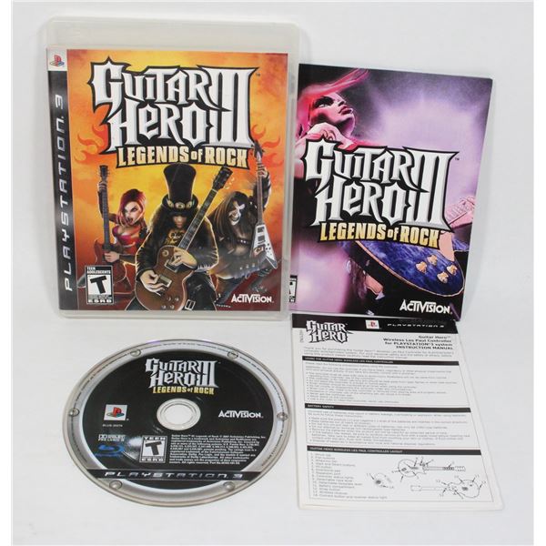 PS3 GUITAR HERO 3 LEGENDS OF ROCK