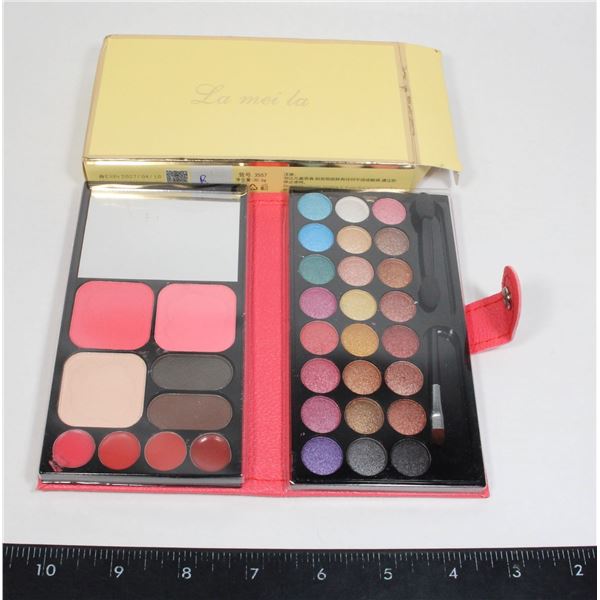 NEW PINK ROSE WALLET TRAVEL EYE COSMETIC PALETTE