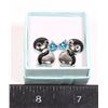 Image 1 : NEW PENGUIN HOLDING A BLUE HEART STUD EARRINGS