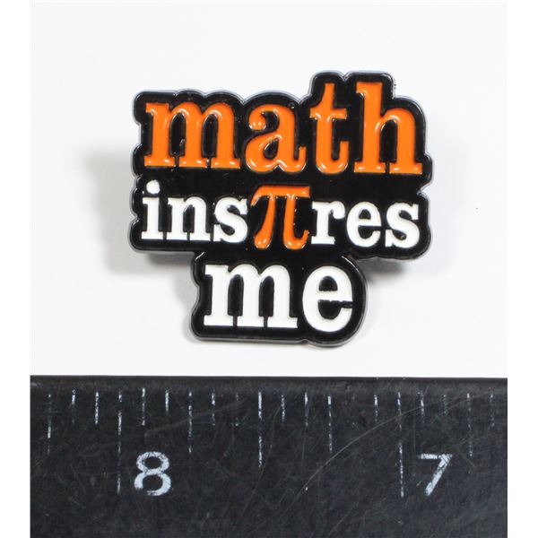 NEW MATH INSPIRES ME LAPEL PIN