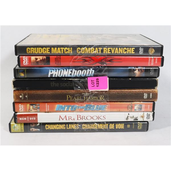BUNDLE OF ASSORTED DVDS