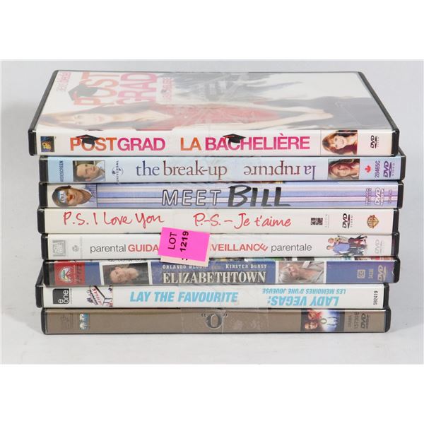 BUNDLE OF ASSORTED DVDS