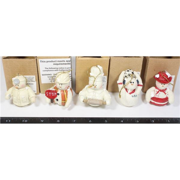 NEW SET 5 CHRISTMAS TREE ORNAMENTS