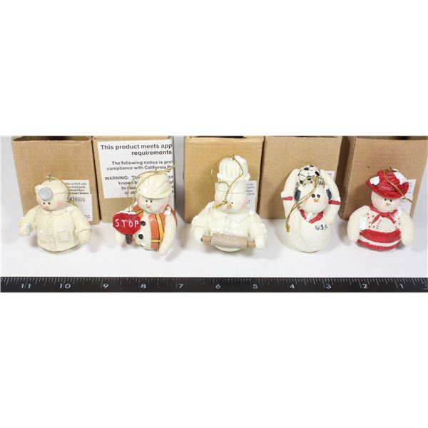 NEW SET 5 CHRISTMAS TREE ORNAMENTS