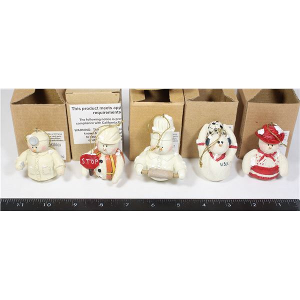 NEW SET 5 CHRISTMAS TREE ORNAMENTS