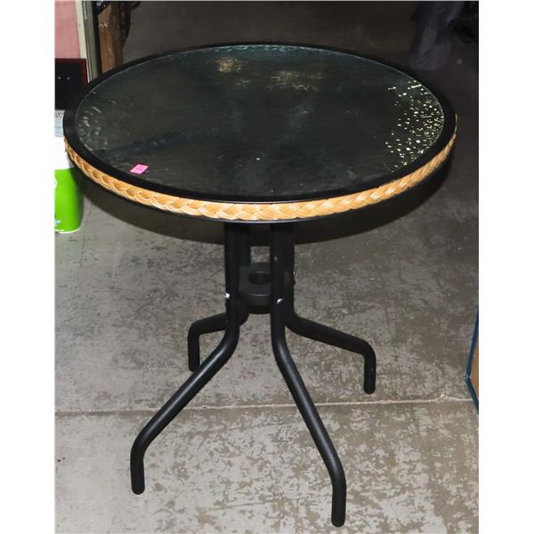 GLASS TOP INDOOR/ OUTDOOR TABLE