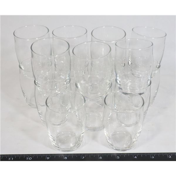 16 SMALL DRINKING GLASSES SET