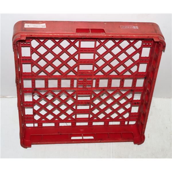 RED RUSSELL COMMERCIAL DISHWASHER RACK