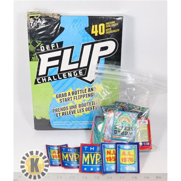 LOT OF FLIP CHALLENGE AND WORLD SERIES TRIVIA GAME