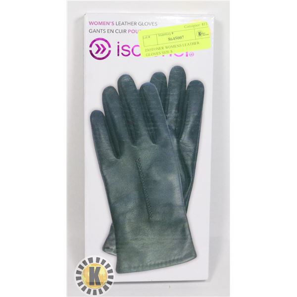 ISOTONER WOMENS LEATHER GLOVES SIZE S