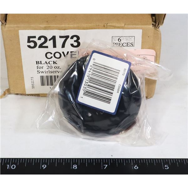 NEW 6PC CASE OF VOLLRATH COVERS FOR 20-OZ