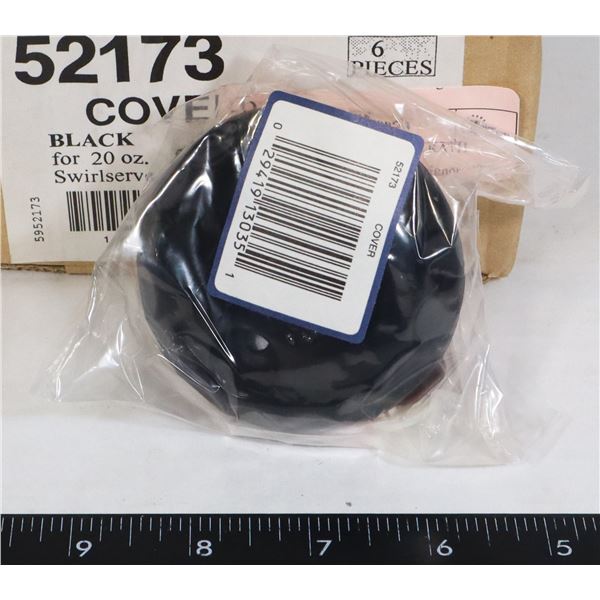 NEW 6PC CASE OF VOLLRATH COVERS FOR 20-OZ