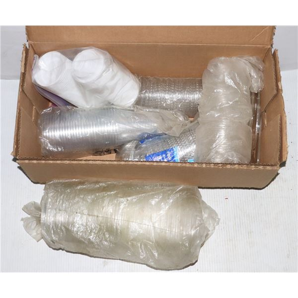 BOX OF ASSORTED SIZE/ STYLE TO GO CUP LIDS