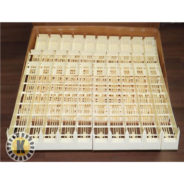 LOT OF 6 X 10" COOLER GRAVITY TRAYS