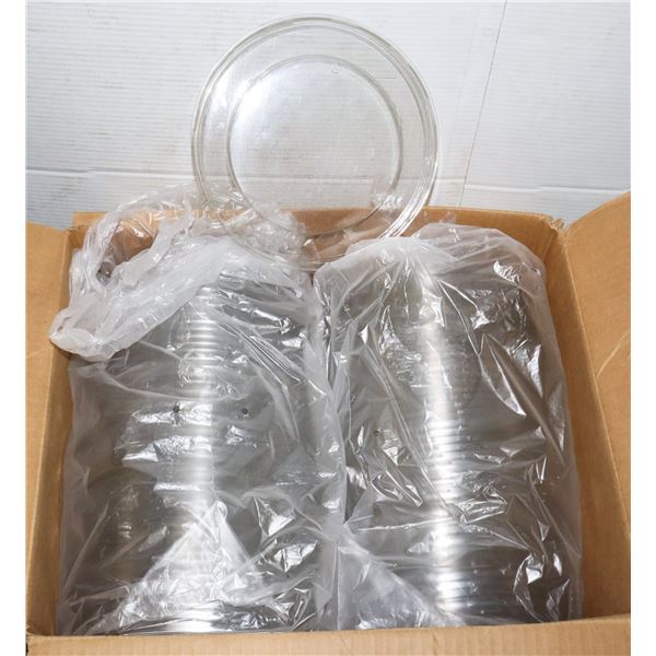 CASE OF CLEAR BOWL LIDS (FOR 8" ROUND PULP BOWLS)