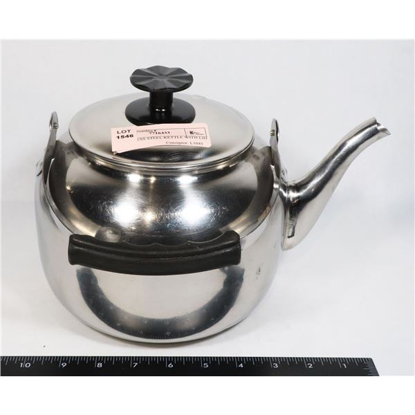 STAINLESS STEEL KETTLE WITH LID