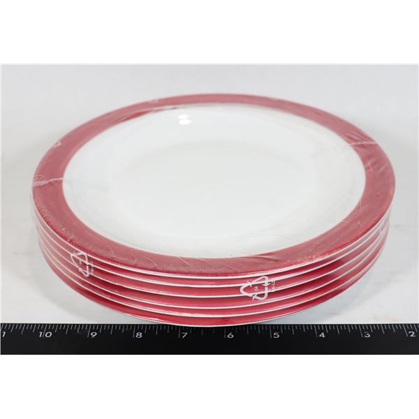 SIX NEW 9" RESTAURANT PLATES