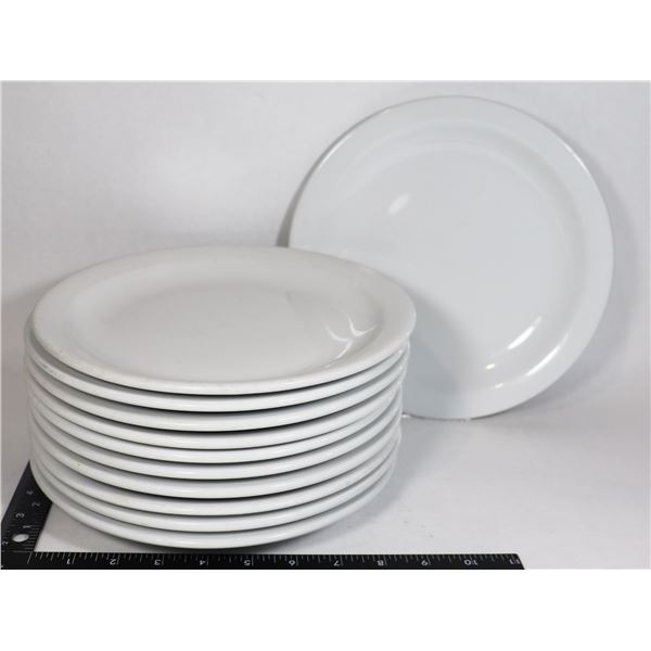 LOT OF 11 DINNER PLATES AROUND 9 1/2 DIA