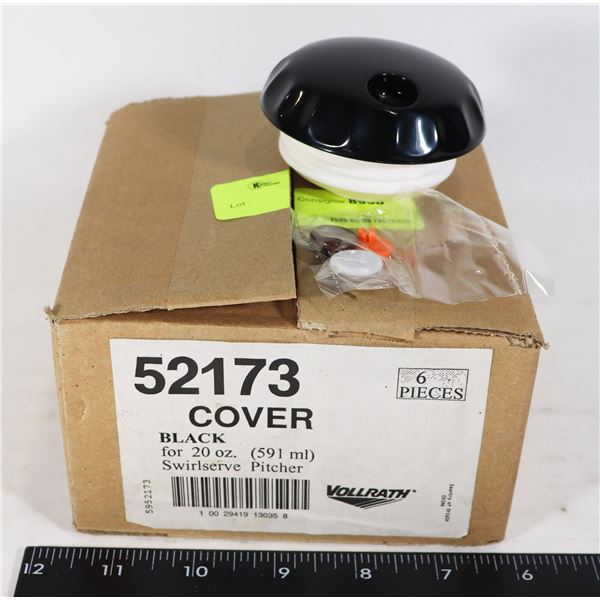 NEW 6PC CASE OF VOLLRATH COVERS FOR 20-OZ