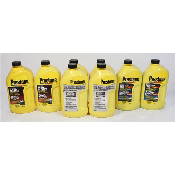 BOX OF PRESTONE RADIATOR FLUSH + CLEANER 650ML
