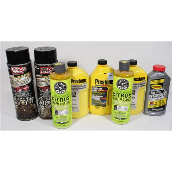 BOX OF PRESTONE COMPLETE CARE AND MORE