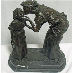 "Mother kissing Daughter" Dalou