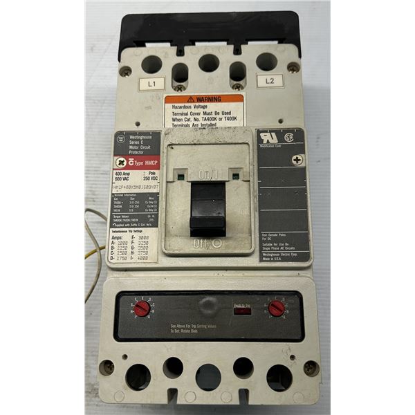Westinghouse #HM2P400X5M01S09Y07 Circuit Breaker